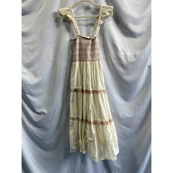 Madewell Embroidered Lucie Midi Dress Size M with Snags - Picture 4 of 7